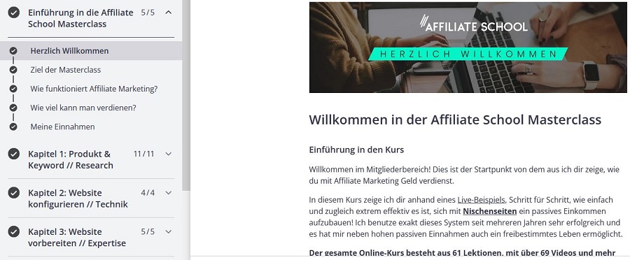 affiliate school erfahrungen masterclass erfahrungen